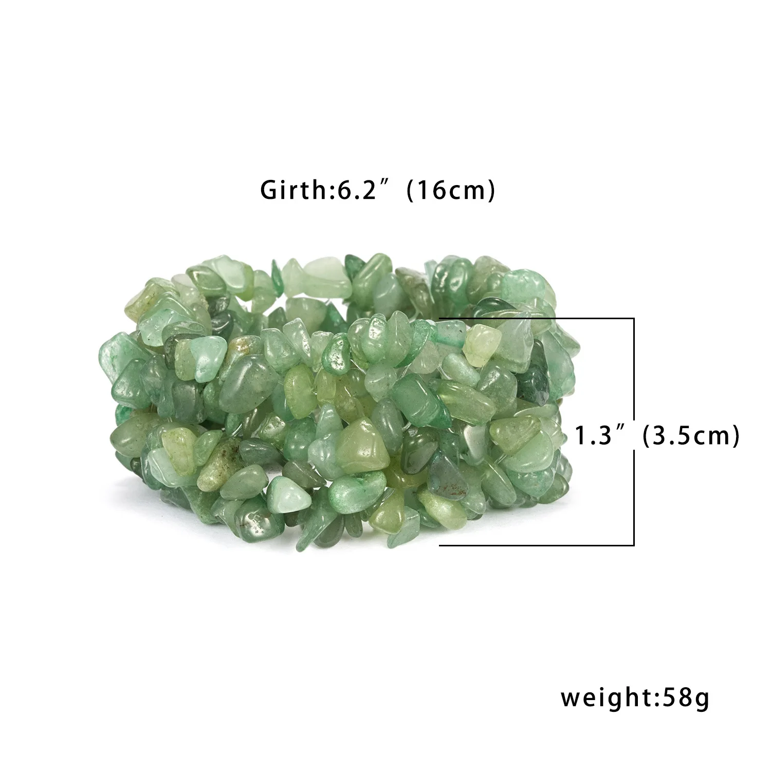 

Lacoogh Natural Crystal Crushed Stone Elastic Bracelet Irregular Crystal Gravel Loose Beads For DIY Bracelets Jewelry Findings