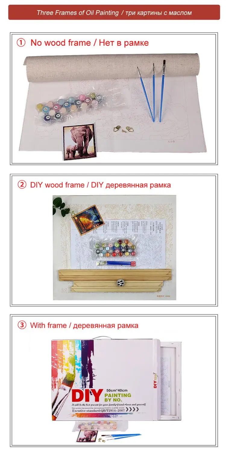 DIY картина маслом Набор для рисования по номерам паровоз поезд акриловая краска