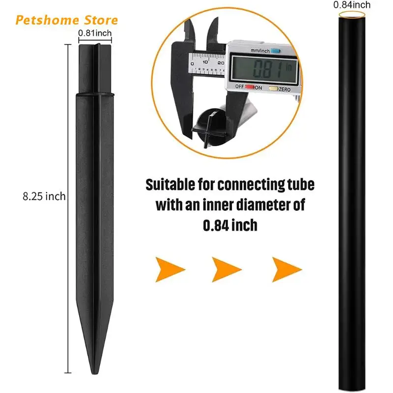 

LX9C 16 Pcs Plastic Ground Spikes Stakes Replacement Solar Lights Spikes Pathway