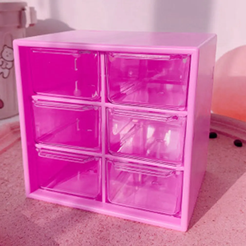 

Nine Six Grids Dustproof Drawer Storage Box Desktop Stationery Jewelry Hand Account Cosmetics Storage Box