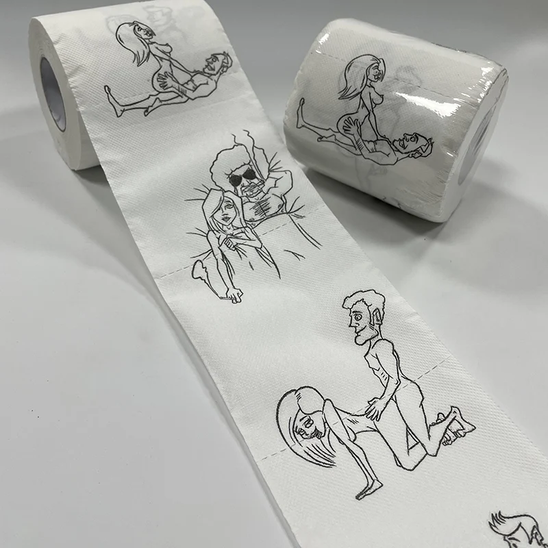 Супер-модная смешная туалетная бумага для объемной прокатки плохой ткани Badkamer