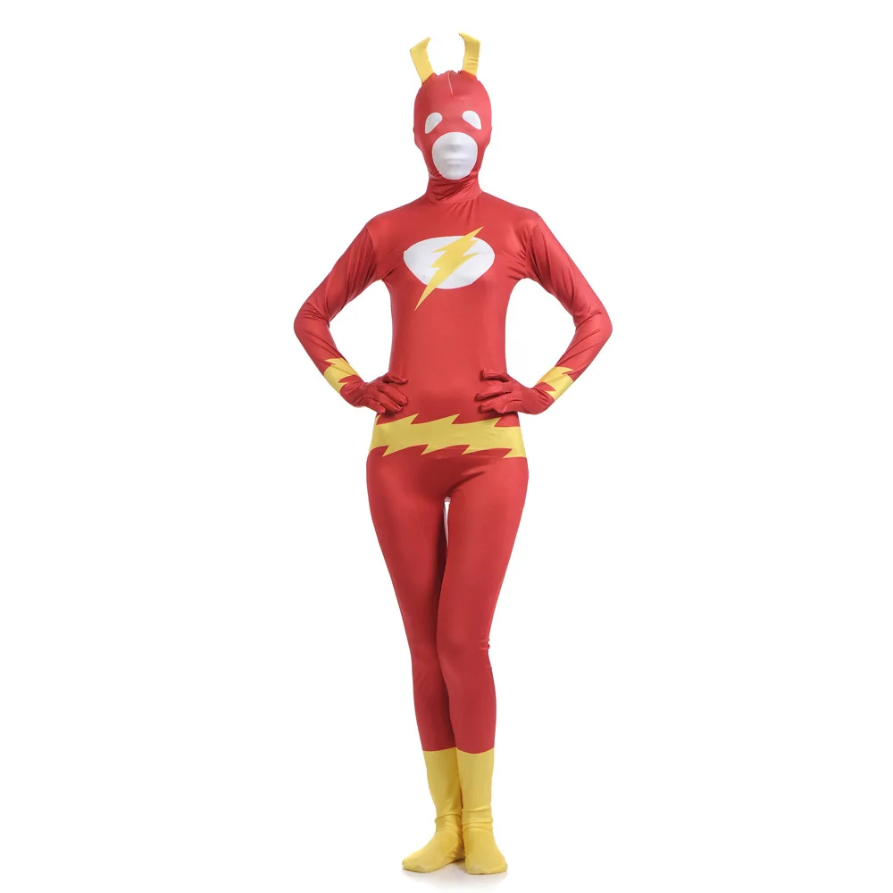 

The Flash Season 6 Barry Allen Cosplay Costume Lycra Spandex Jumpsuit Superhero Mask Halloween Costume Carnival Outfit For Adult