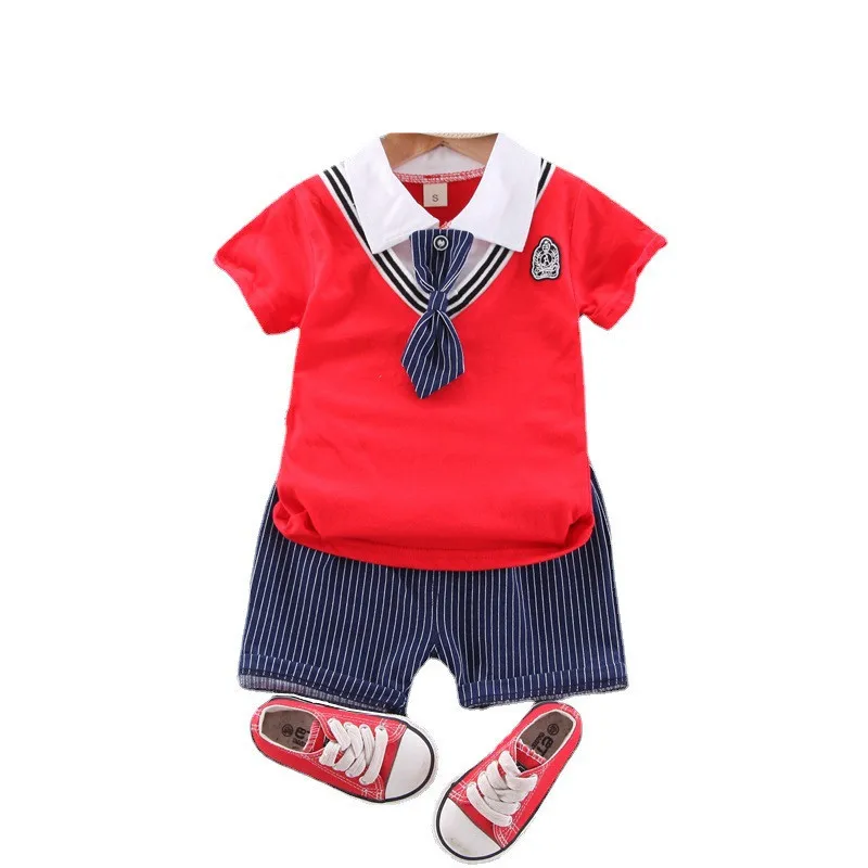 

Детская одежда для малышей, новая летняя детская одежда из хлопка для детей, повседневные штаны для мальчиков и девочек галстук-бабочка фут...