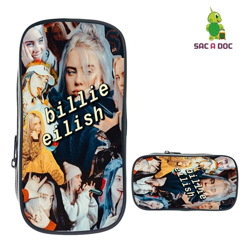 Зеленый Billie Eilish рюкзаки женские/мужские школьные сумки для ноутбука дорожные сумки подростковый рюкзак для ноутбука модная нейлоновая сумка Mochila machila - Цвет: Зеленый