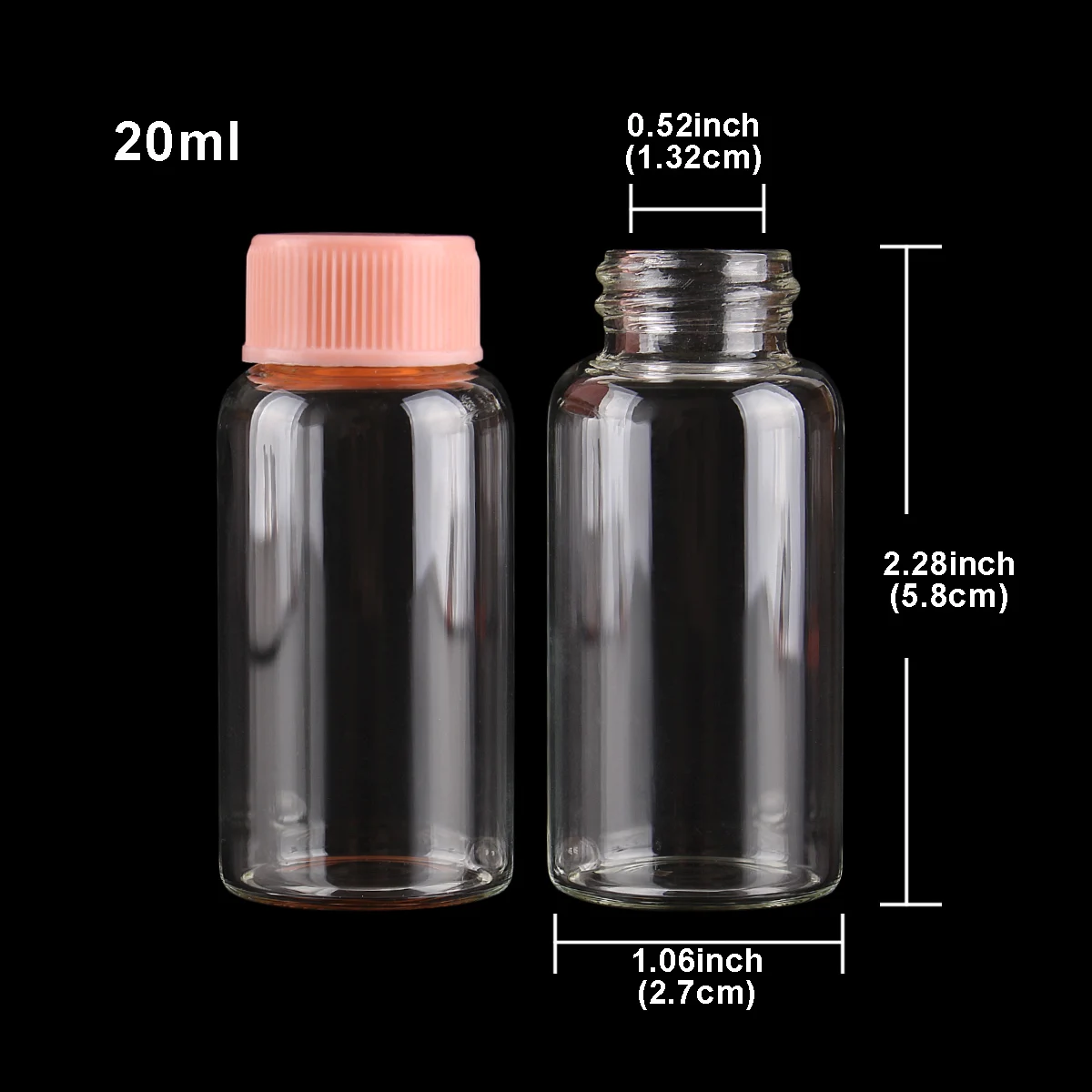 Стеклянные бутылочки для специй CHZHG 5 шт.