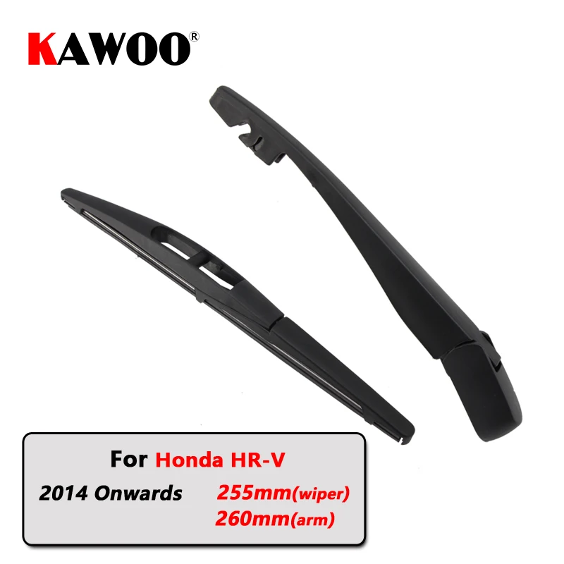 KAWOO Car Rear Wiper Blade Blades Back Window Wipers Arm For Honda HR-V Hatchback (2014 Onwards) 255mm Car Accessories Styling