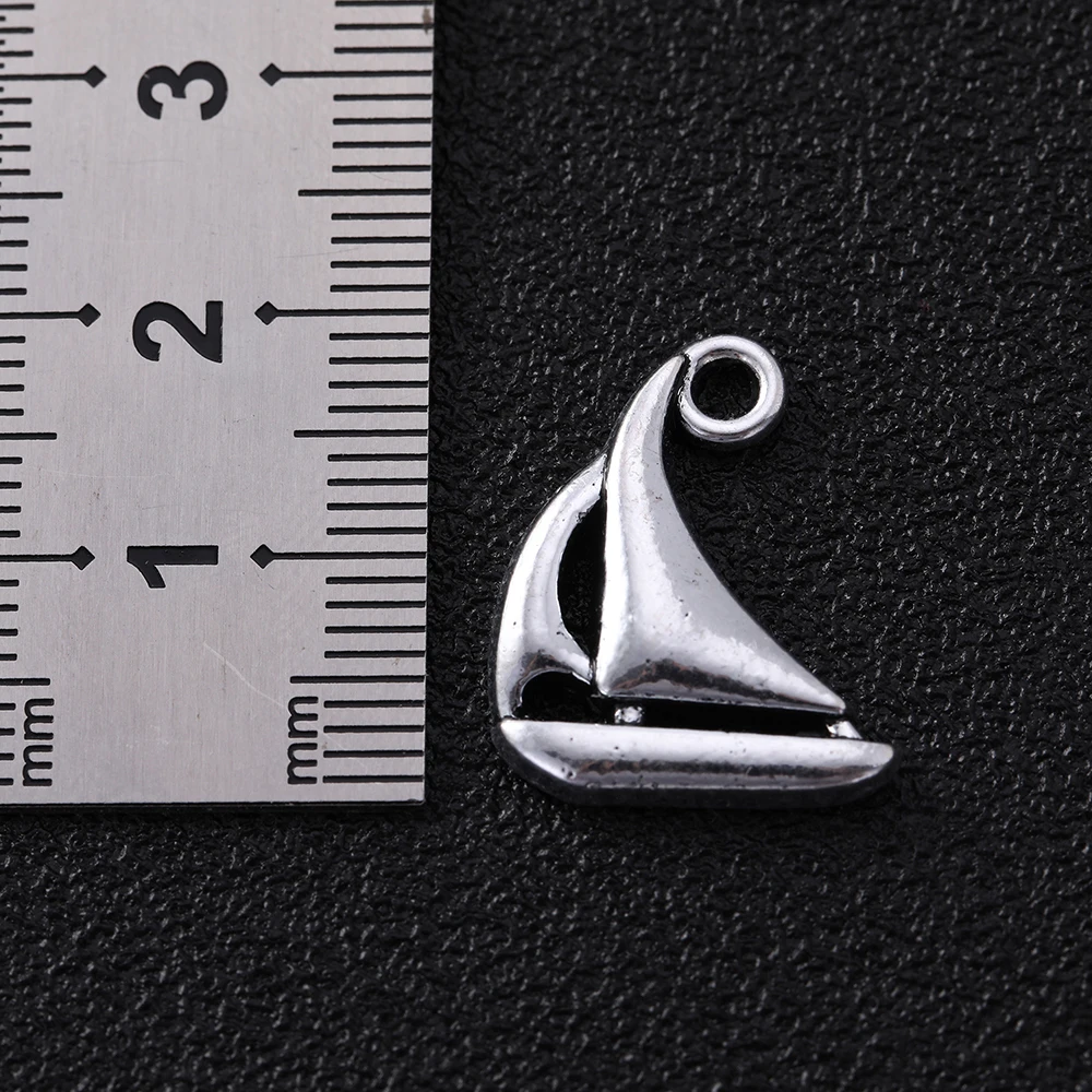 Skyrim 20 шт. серебряного цвета Подвеска для гондолы с парусником морской корабль