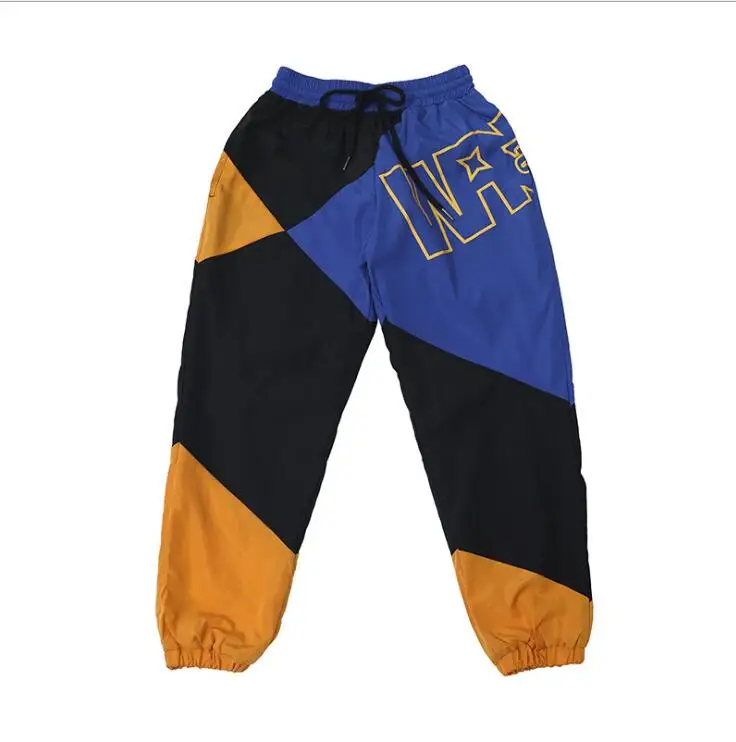 Blue Pants Детское платье для выступлений в стиле хип-хоп одежда куртка пальто Топ для бега Повседневное штаны для девочек и мальчиков джазовых танцев бальный костюм одежда - Цвет: Blue Pants