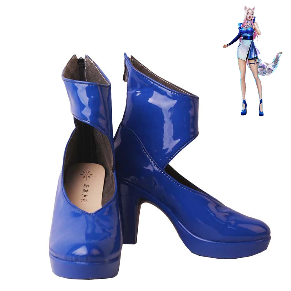 

League of Legends LOL KDA ALL OUT Skin Ahri Shoes Cosplay Women Boots