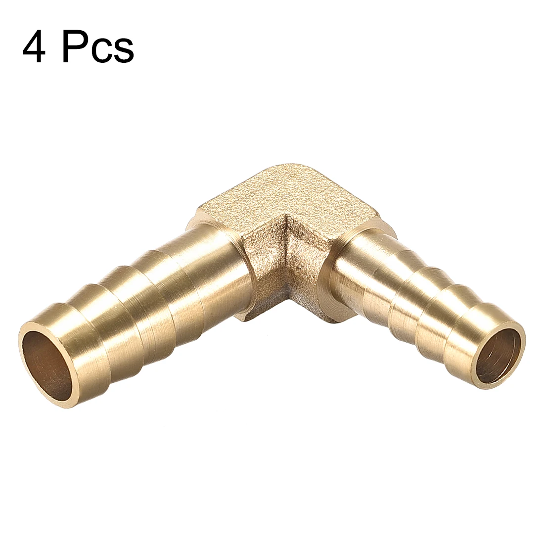 

uxcell 4pcs 10mm To 8mm Barb Brass Hose Fitting 90 Degree Elbow Pipe Connector Coupler Tubing Adapter for Home Garden DIY