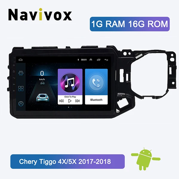 1G RAM 16G ROM Navivox 10 дюймов Android 8,1 для Chery Tiggo 4X/5X2017 rom 16 ГБ Автомобильный gps плеер радио Поддержка TPMS SWC - Цвет: 1G RAM 16G ROM