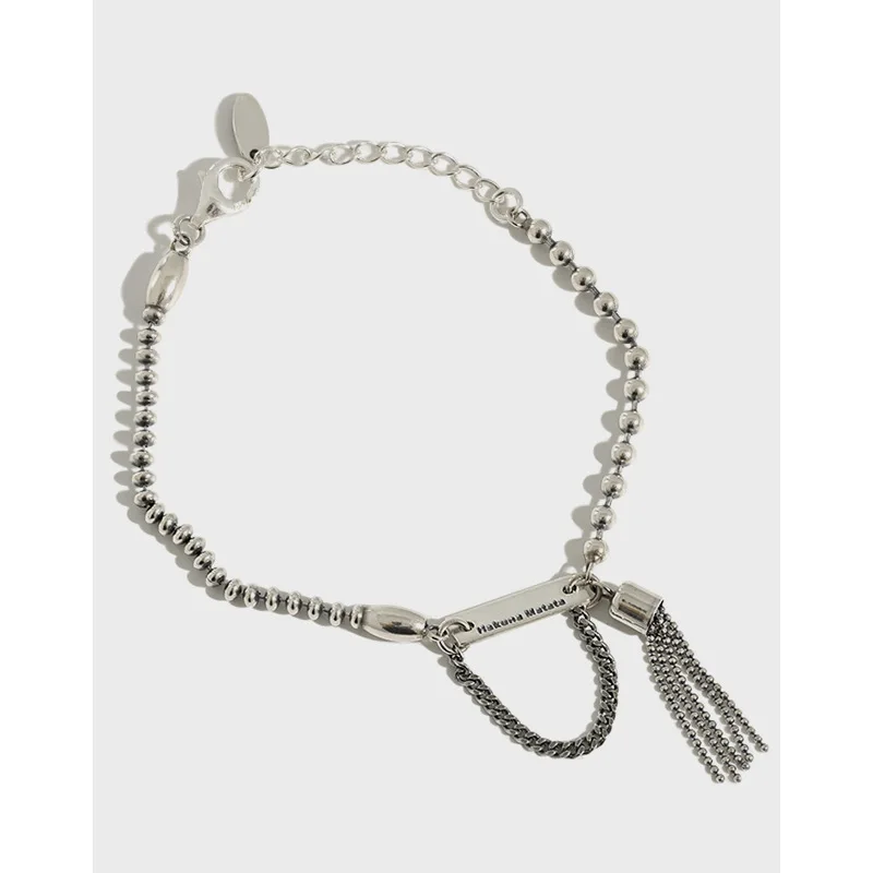 Женский винтажный браслет цепочка Flyleaf Ретро стиль 100% Стерлинговое Серебро 925