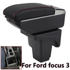 Подлокотник для Ford focus 3, focus mk3, универсальный подстаканник центральный автомобильный подлокотник для хранения, пепельница, аксессуары для модификации