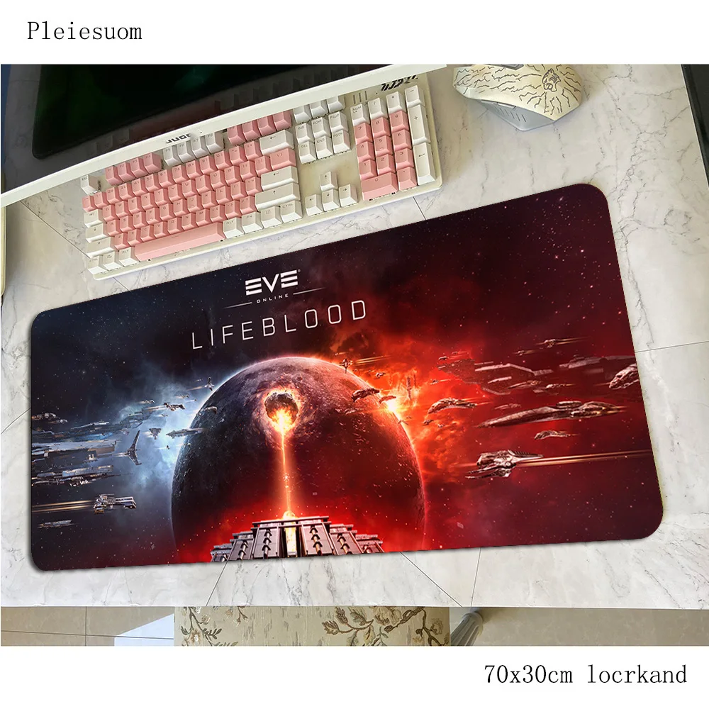 Коврик для мыши eve online игровой компьютерный коврик из натурального каучука 70x30 см