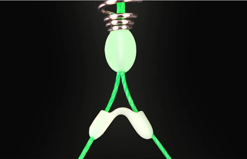 

5 Pairs/Lot Carbon Steel Fishing Hook Fluorescence Double Barbed Hook With PE line Explosion Fishhook Anzol Anti-winding J380