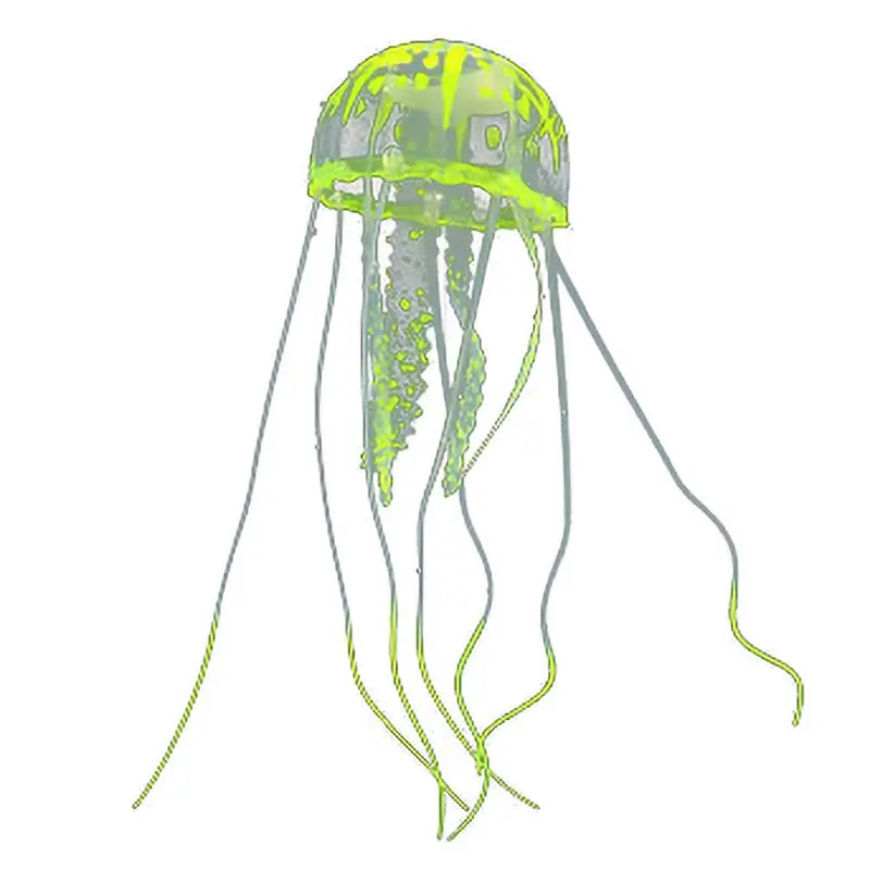Искусственная плавающая Мерцающая Медуза светящийся орнамент для аквариума