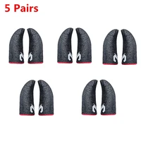 10pcs phone games sweat proof finger gloves 24pin knitted elastic nylon screen touching sleeves for pubg touch screen game