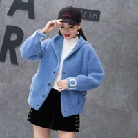 new spring and autumn short jacket womens korean version loose student thin hooded thickened cardigan womens coat