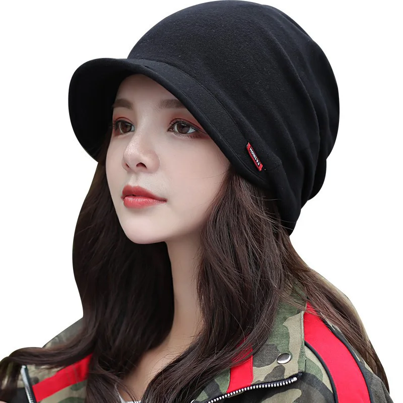 

New Knitted Hat Women's Autumn And Winter Haed Cap Fashion Solid Color Outdoor Windproof Keep Warm Thicken Knitted Hats