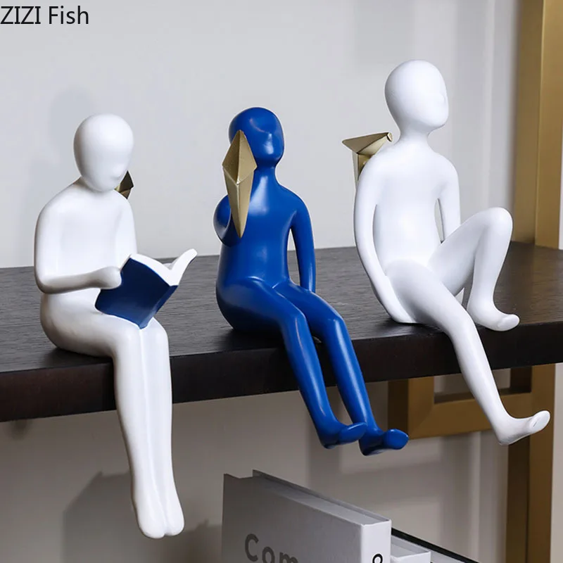 Абстрактные Фигурки статуя оригами журавль Декор персонажи из смолы