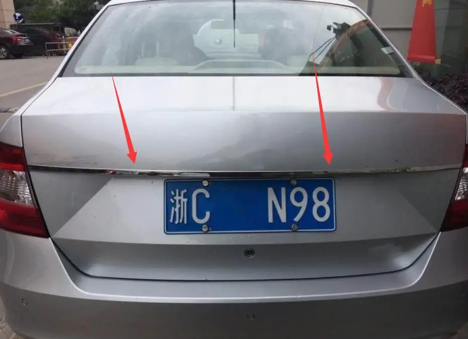 Подходит для 2014 2017 skoda Octavia A7 отделка крышки багажника и задней аксессуары