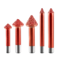 red brazed diamond router bit engraving cutter grinding router bits 6mm 8mm for granite marble stone grinding profile router bit