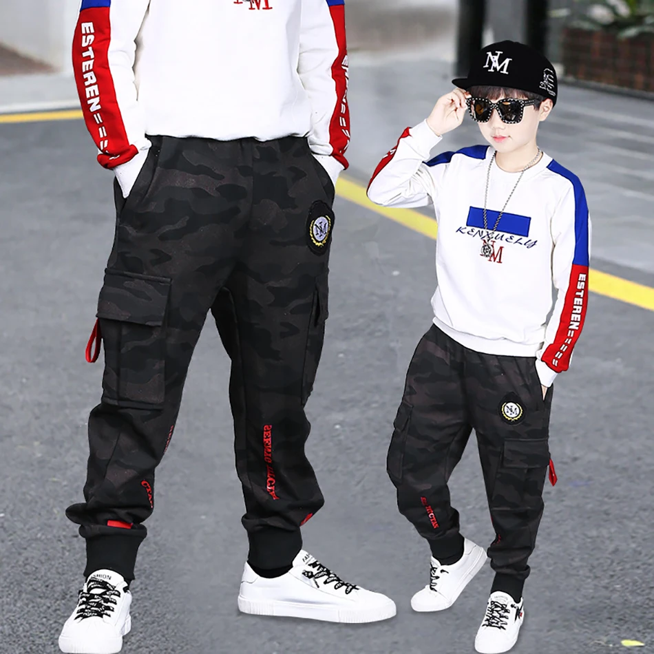 Джинсы для мальчиков одежда брюки детский спортивный костюм 2020 весна осень