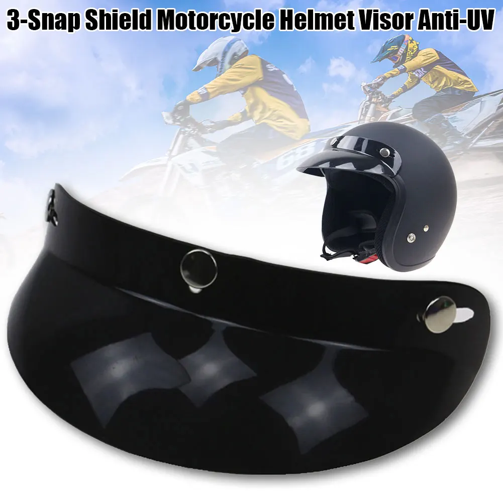 3-Snap аксессуары для мотоциклов Топ Открытый легко установить мотоциклетный шлем