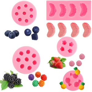1 шт. фруктов большими лепестками роз силиконовые формы Клубника Форма для литья под давлением Fondant (сахарная) формы для пирожных сделай сам украшения инструменты форма для шоколадной мастики