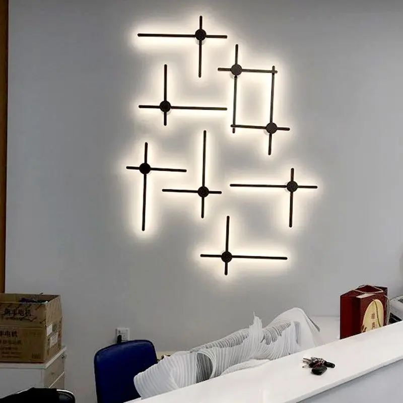 

Modern LED Nordic wall lamp sitting room corridor study lamp bedroom individual character creativity contracted bedside lamp