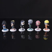 1 cartoon 6 styles of cute ornaments pvc model animation collection statue childrens birthday gifts toys cartoon hand toys