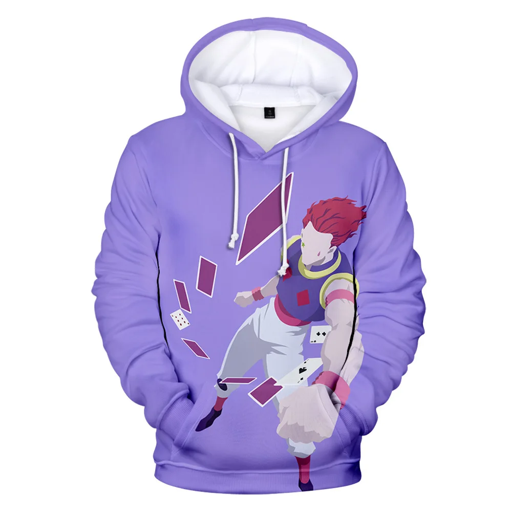 Костюм для косплея из аниме Hunter X Hisoka смешная Толстовка HXH с 3D принтом