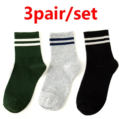 3pairs L 3 пары модных новых осенне-зимних женских Хлопковых Носков короткие носки до щиколотки Теплые повседневные однотонные/Полосатые/красные милые носки с сердечками - Цвет: 3pairs L