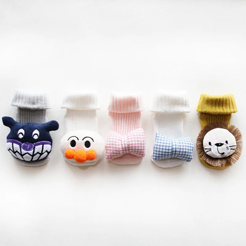 Детские носки для новорожденных милые Нескользящие обувь сапоги тапочки |