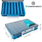 Двухсторонняя коробка для рыбалки, Аксессуары для рыбалки, приманки, крючки, коробка для хранения, органайзер для рыболовных снастей, коробка