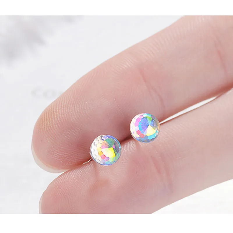 Женские серьги-пусеты MEETSOFT из стерлингового серебра 925 пробы с