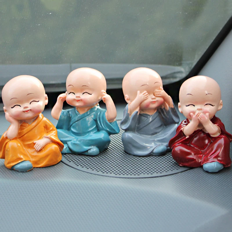 

4 шт./компл. прекрасные аксессуары для интерьера автомобиля, искусственные маленькие украшения, кукла, креативные подарки из смолы Maitreya