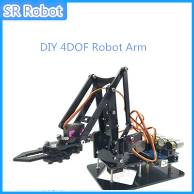 Механическая рука робота 4dof вращающаяся на 4 оси с rduino UNO R3 сервопривод шт. для