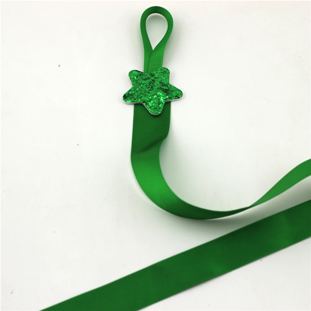 12 шт. Сверкающая Звезда лента для волос бант органайзер зажим хранения вешалка с