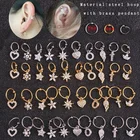 Модная подвеска из нержавеющей стали с фианитом и драгоценным камнем, подвесное кольцо, искусственная завитка, ювелирные изделия, золотой, серебряный подарок, Лидер продаж