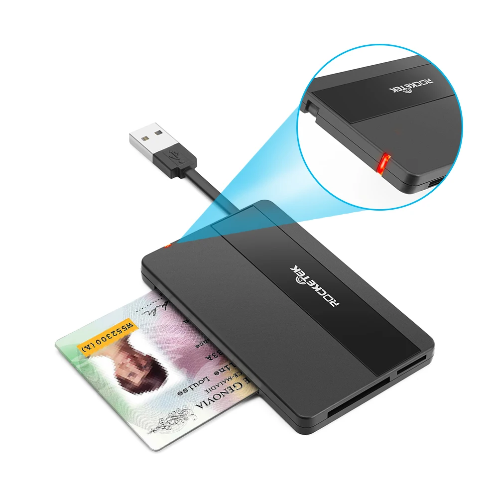 Игровая мышь Rocketek USB 2 0 считыватель смарт карт micro SD/TF карты памяти ID банковская