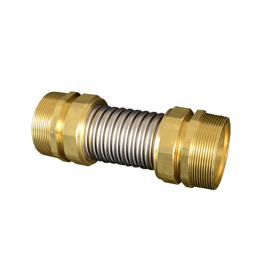 DN35 40 50 6 BSP медная Мужская резьба 304 из нержавеющей стали сильфоны для вентилятора