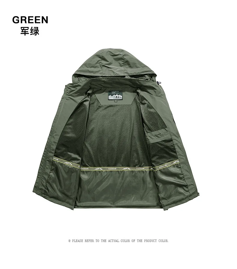 

2021 Men's Assault Quick-Drying Clothes Men's Plus Size Casual Outdoor Sports Jacket Spring And Autumn Mid-Length Jacket