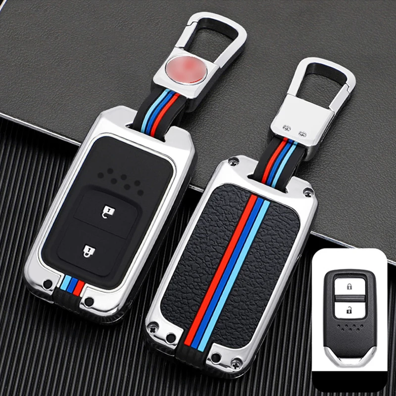 

Zinc Alloy Car Key Case Cover Key Bag For Honda Vezel City Civic BR-V HR-V CRV Pilot Accord Jazz Jade Crider Odyssey Accessories