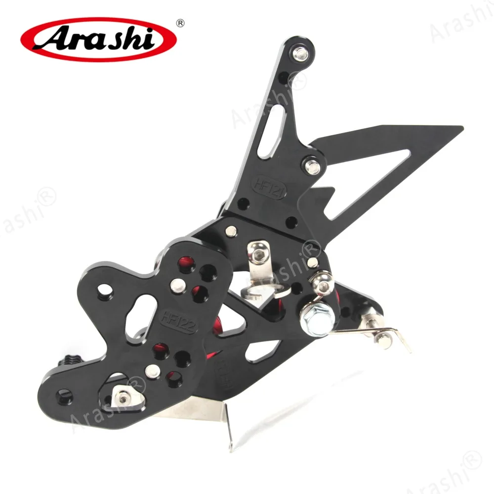 Arashi мотоциклист подножки для SUZUKI GSXR GSX-R 600 750 2011- CNC Регулируемые подножки Rearset GSXR600 GSXR750 2012