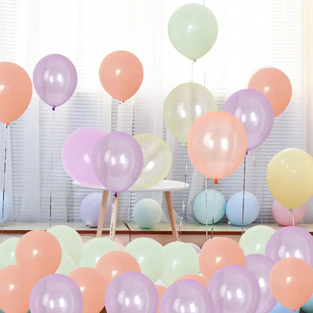 

30pcs Crystal Latex Balloons Macaron Pastel Candy Balloon Wedding Birthday Party Decorations Baby Shower Decor Helium Air Globos