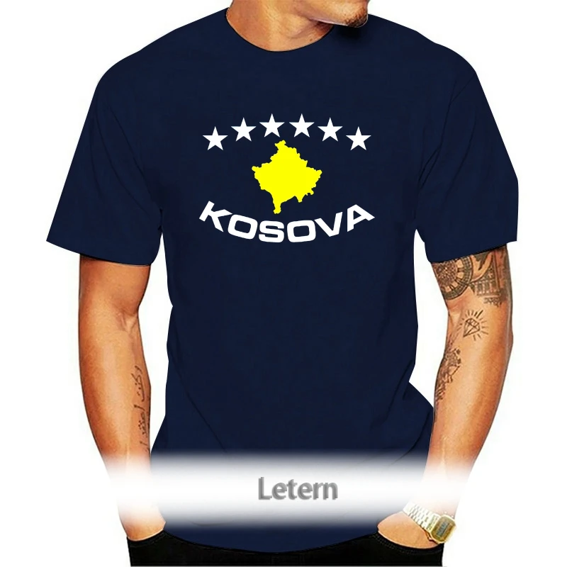 

Cool O-Neck Tops Summer Tops T Shirt T-Shirt Kosovo Pristina Albania Shirt Striped Tee Shirt 100% Cotton Fashion T-Shirts
