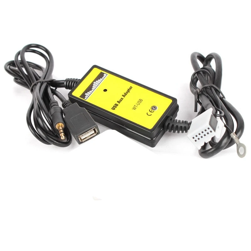 12 Pin разъем автомобильный Радио USB AUX аудио Mp3 музыкальный адаптер CD Changer интерфейс