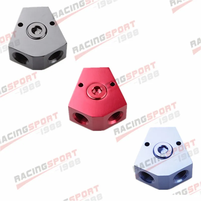 3/8 ''в 3/8'' Выход Женский y-блок фитинг с 1/2 &quotNPT манометр порт