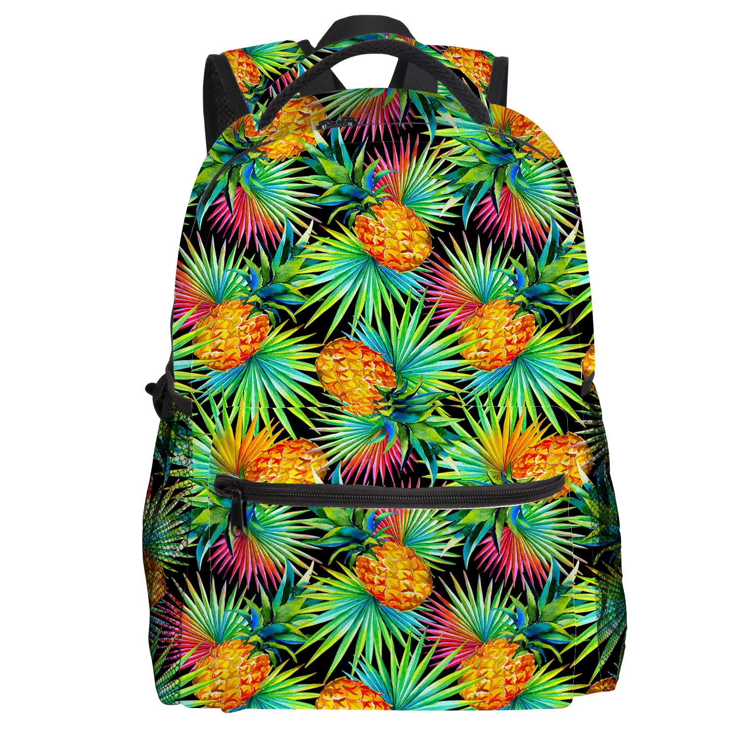 Рюкзак из плоды ананаса желтого цвета для студентов колледжа износостойкий